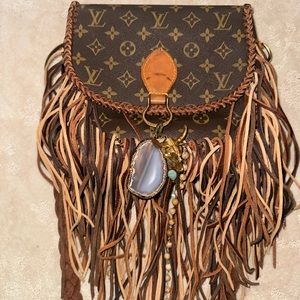 Custom LV crossbody boho bag